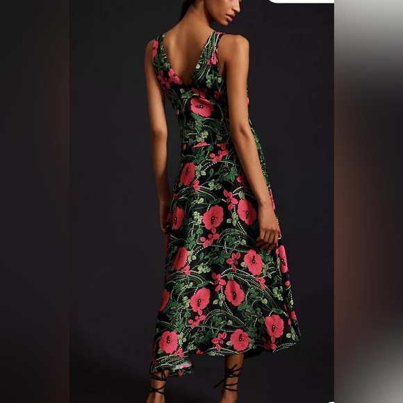 Maeve Anthropologie Floral Sleeveless Dress Black Red slit zipper life farm
Rio - Picture 2 of 6